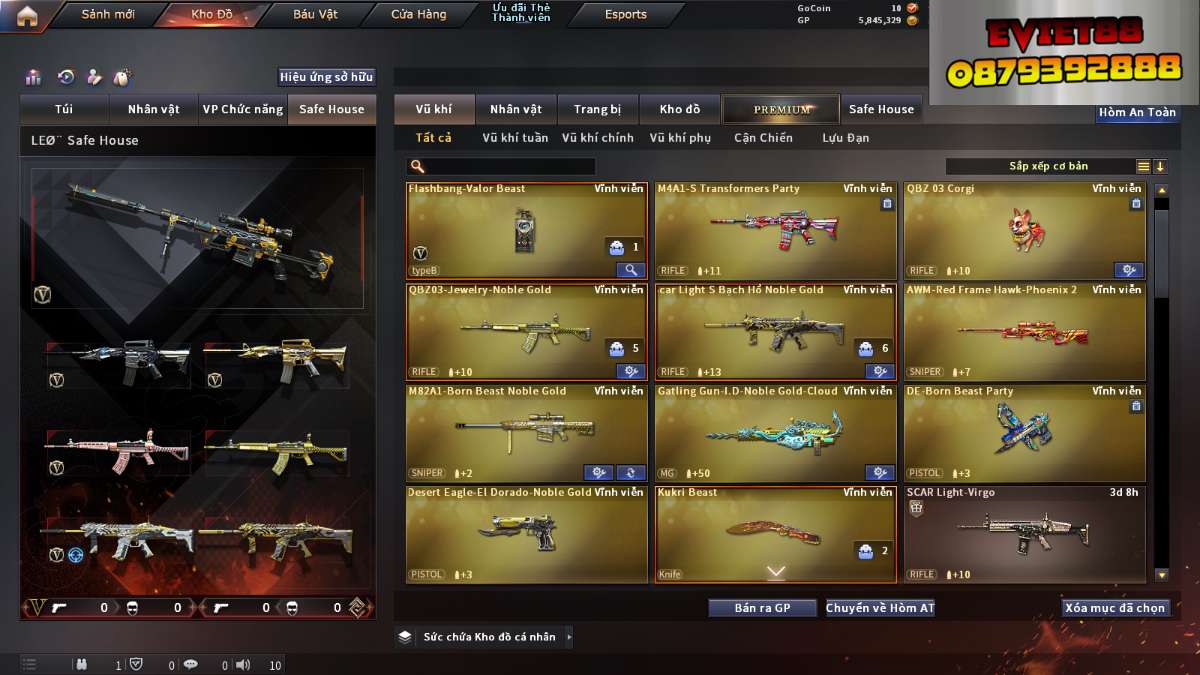 shop acc cf uy tin gia re
